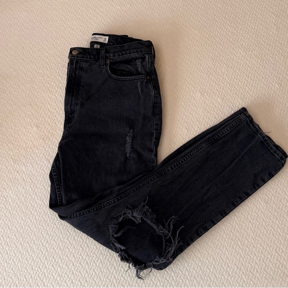 Abercrombie & Fitch Dark Gray Ultra High Rise Jeans